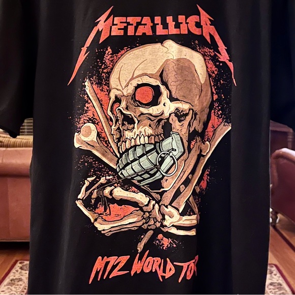 Metallica M72 World Tour Band Concert Tee Graphic T-Shirt Large Unisex NWOT - Picture 5 of 5
